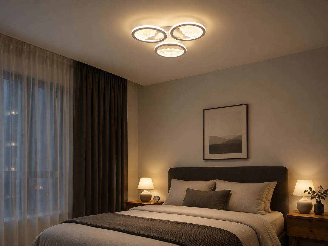 Lustra LED Moderna 66036/3T WH, 3000–6500K, Telecomanda, Ø53.5 cm – Alb
