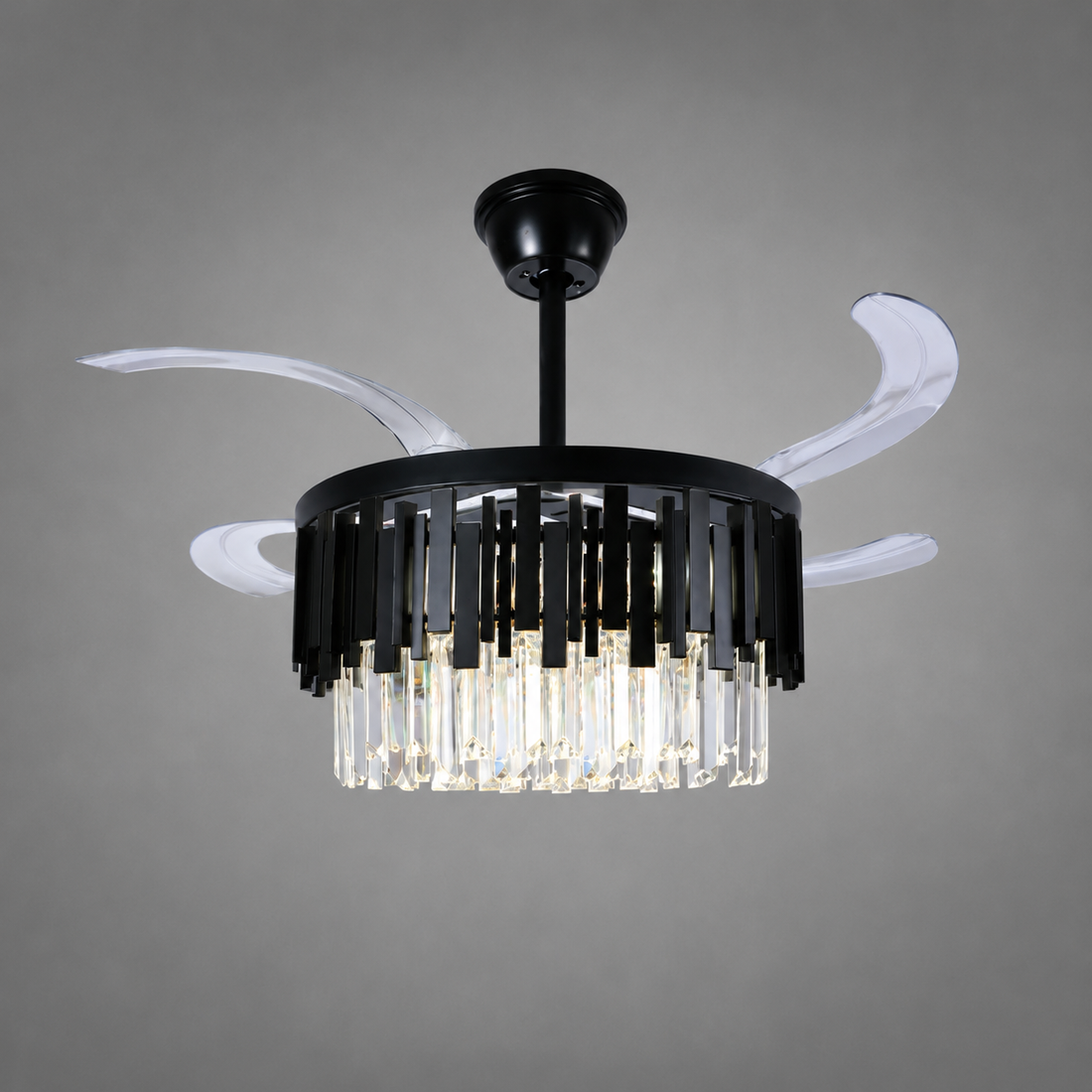Candelabru cu Ventilator LED 96W –  F3211/500 BK