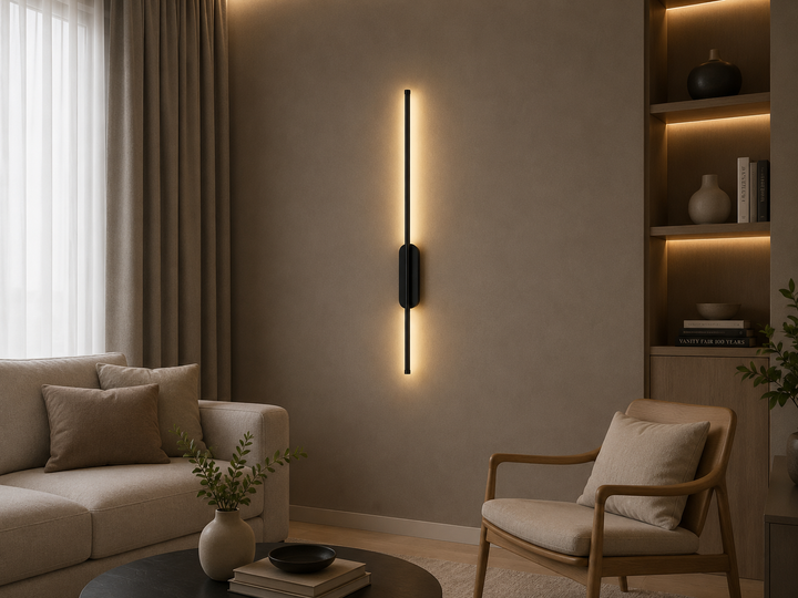 Aplica LED liniară neagra 60 cm – Model 59011/600BK