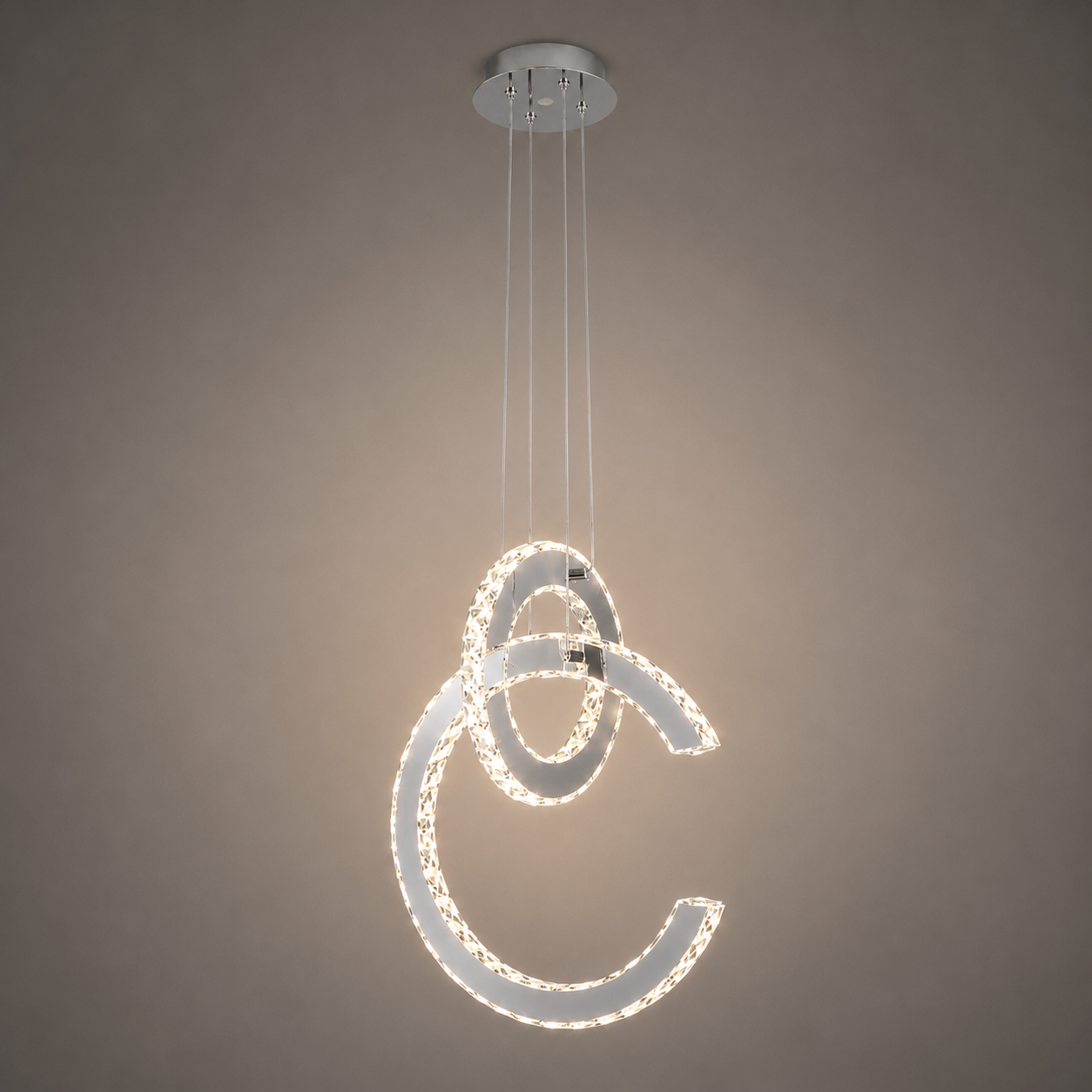 Pendul LED Modern Cristal Premium – 71647/400+300