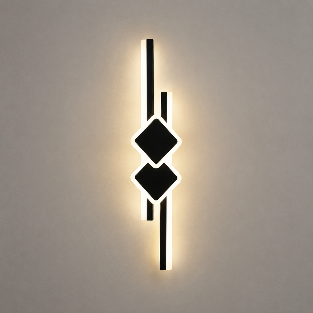 Aplica LED 2x32W, montaj pe perete, 650x150 mm, temperatură de culoare 3000–6500K – model 9724/650BK