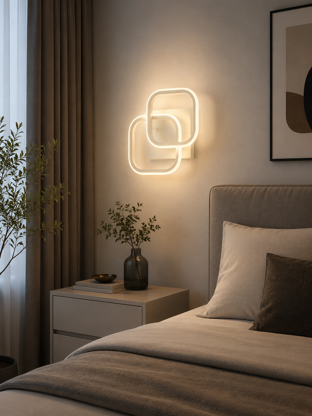 Aplica LED Alba  7139 WH, 36W, 2800–6500K, 20x24cm