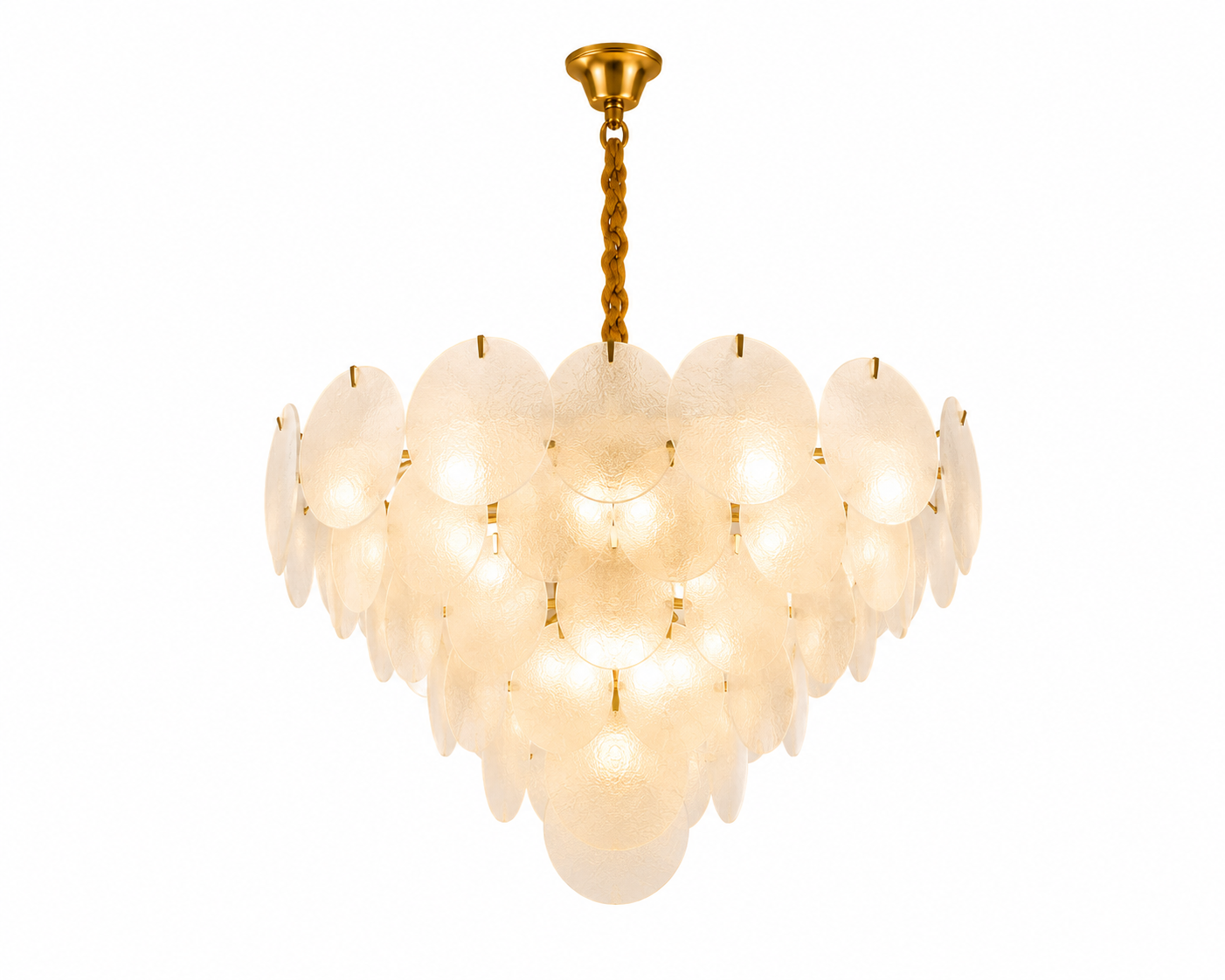Candelabru modern cu sticla mata, 15 becuri E27, Ø75 cm, H42 cm, model 5867/750 TB