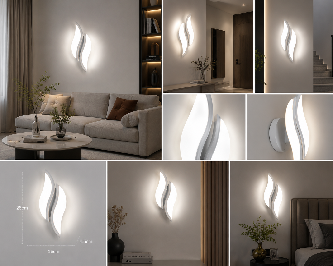 APLICA LED DECORATIVA 8610WH 20W