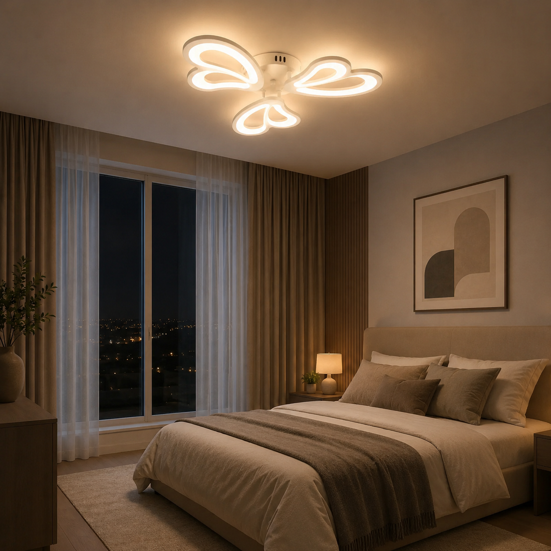 Lustra Led 3 Brate Si Telecomanda 19140/3    48W