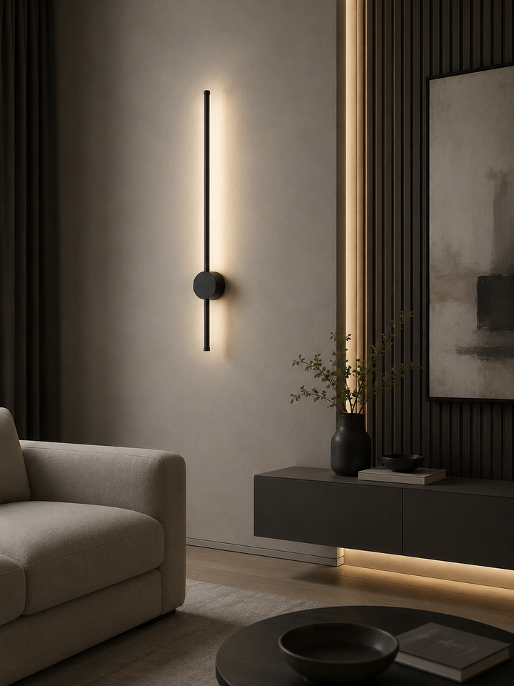 Aplica LED moderna 20W – 60 cm, neagra, model 59012/600BK