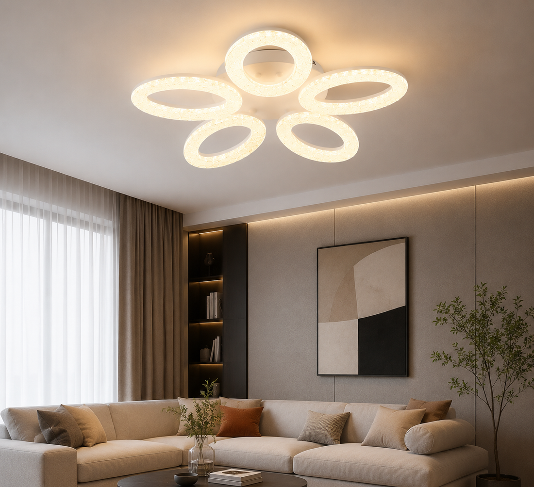 Lustra LED moderna cu telecomanda, 100W, Ø580 mm – SX8909/5S