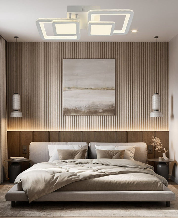 Lustra LED 8022A/2 – Design Modern cu Iluminare Reglabilă și Telecomandă Inclusă