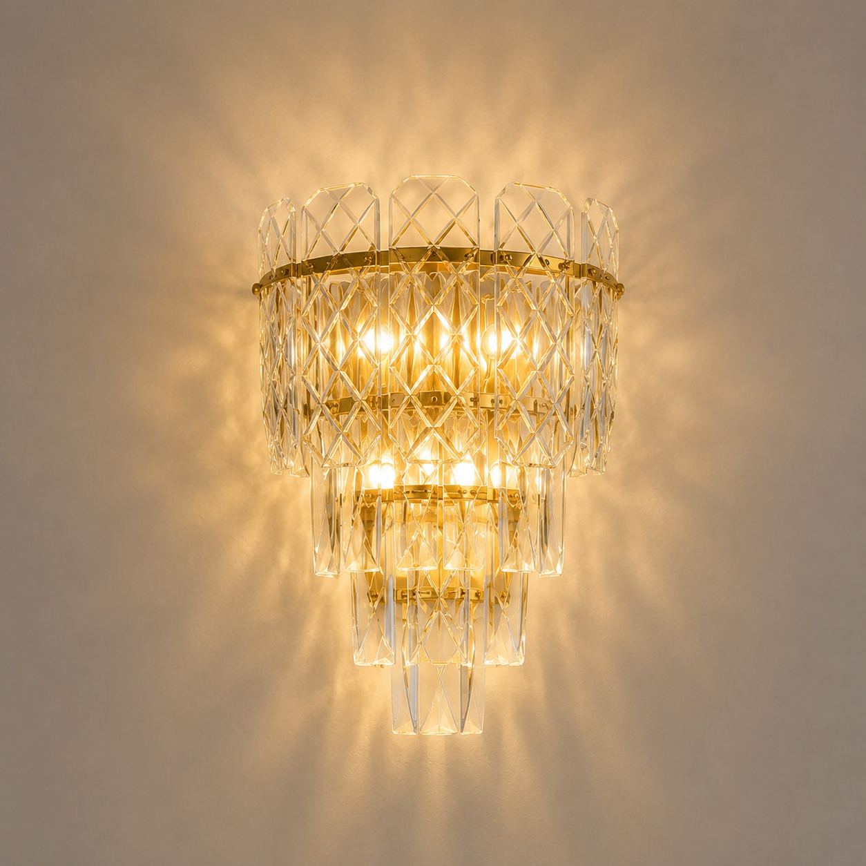 Aplica de perete moderna, D230×H320 mm, E27 max 60W×2, 98046/2W