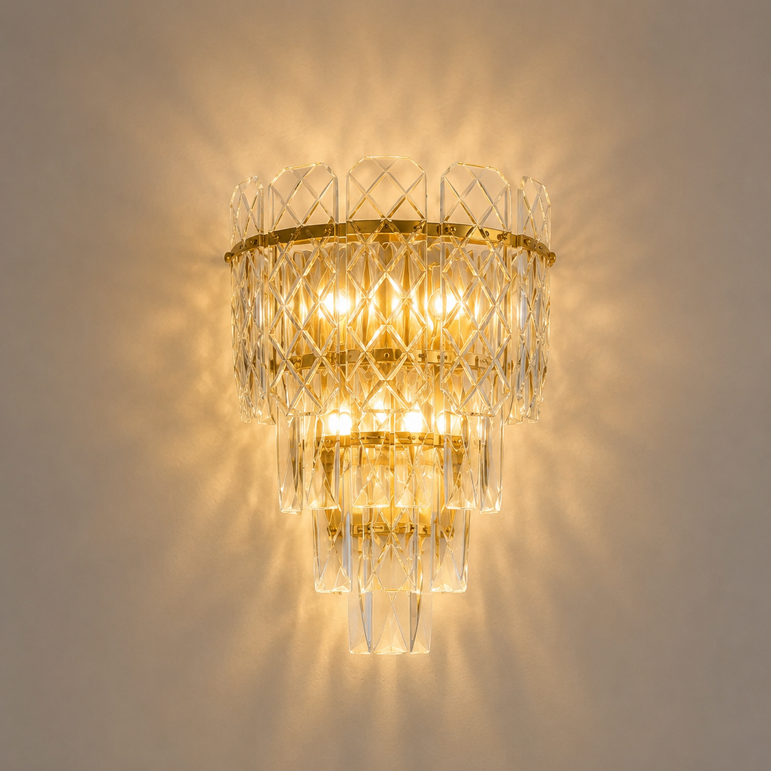 Aplica de perete moderna, D230×H320 mm, E27 max 60W×2, 98046/2W