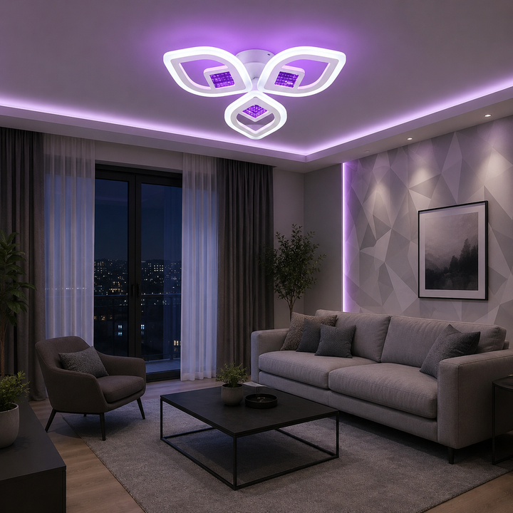 Lustra LED cu telecomanda, 78 W, Ø ≈ 440 mm, temperatură reglabilă 2800–6500 K – model 8737/3