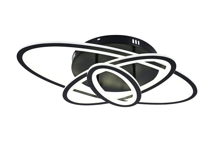 Lustră LED 19082/3 BK CU TELECOMANDA,Lumina Reglabilă 3000K-6500K