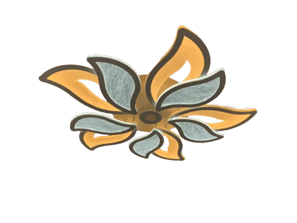 Lustra LED 238W cu telecomandă, Ø750×110 mm, lumină reglabilă 3000–6500K – model 19252/5+5+1WH