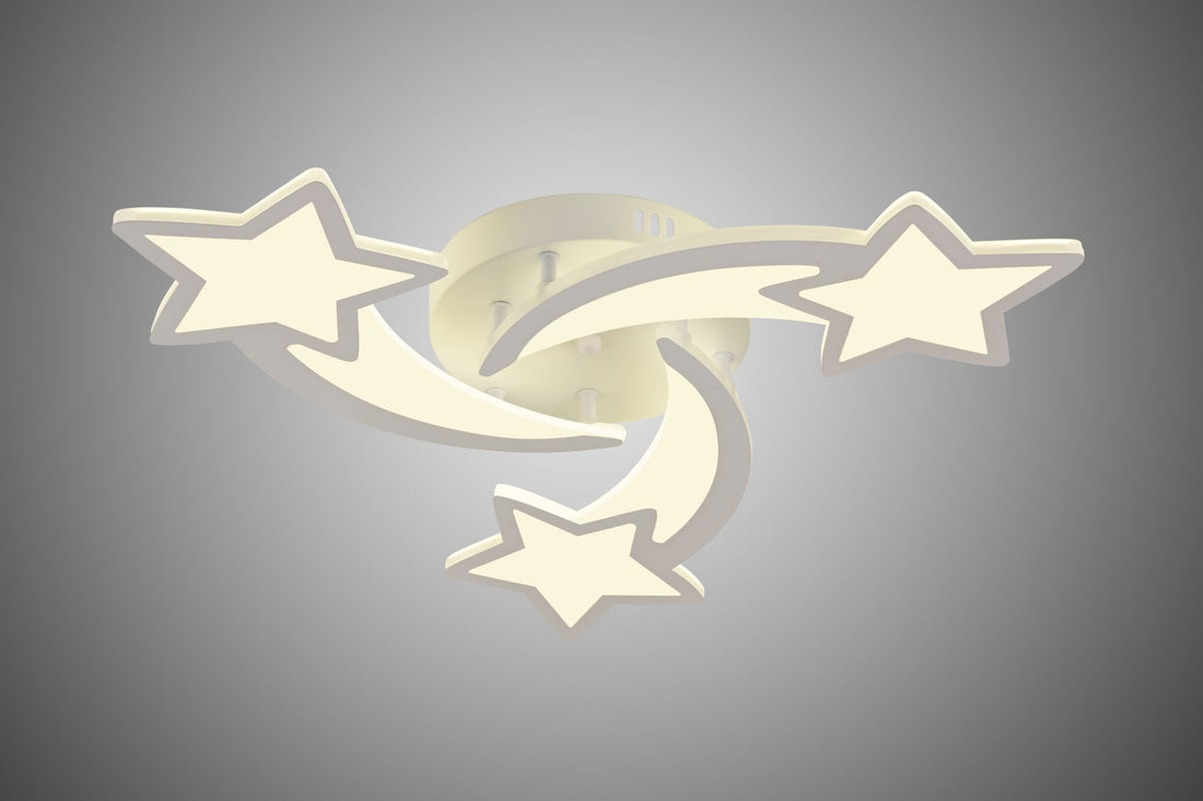 Lustra LED 66W cu telecomandă, Ø700 mm, lumină reglabilă 3000K–6500K – model 19316/3WH