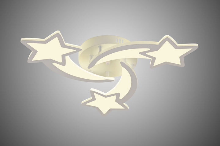 Lustra LED 66W cu telecomandă, Ø700 mm, lumină reglabilă 3000K–6500K – model 19316/3WH