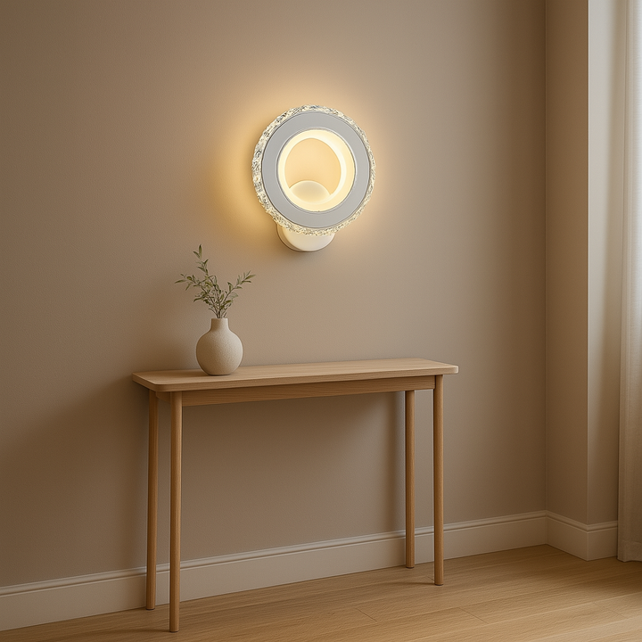 Aplica LED modernă 19373/1WH+CR, 24W, lumină reglabilă 3000–6500K, finisaj negru și crom