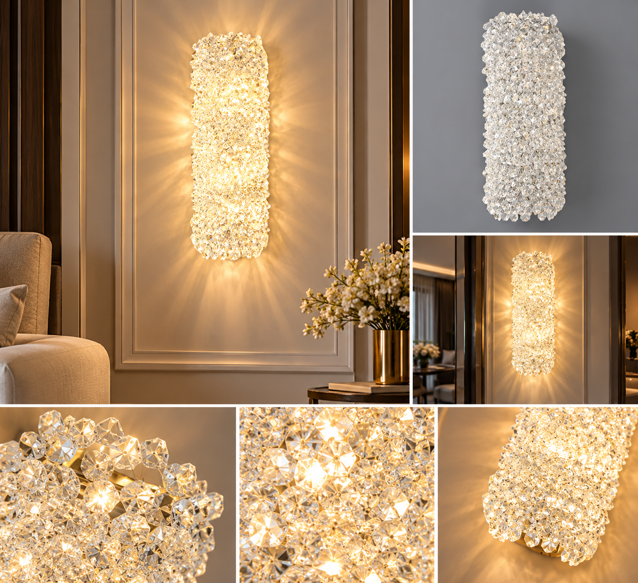 Aplică LED 5558/300 CH – Crom, Design Modern cu Cristale