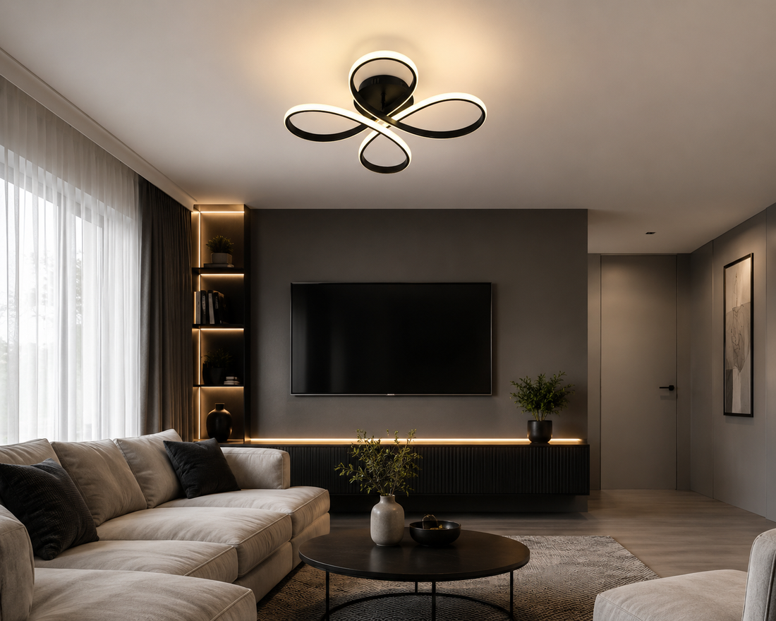 Lustra LED pătrată 77248/1 , 94W, telecomandă, lumină reglabilă 3000K-6500K