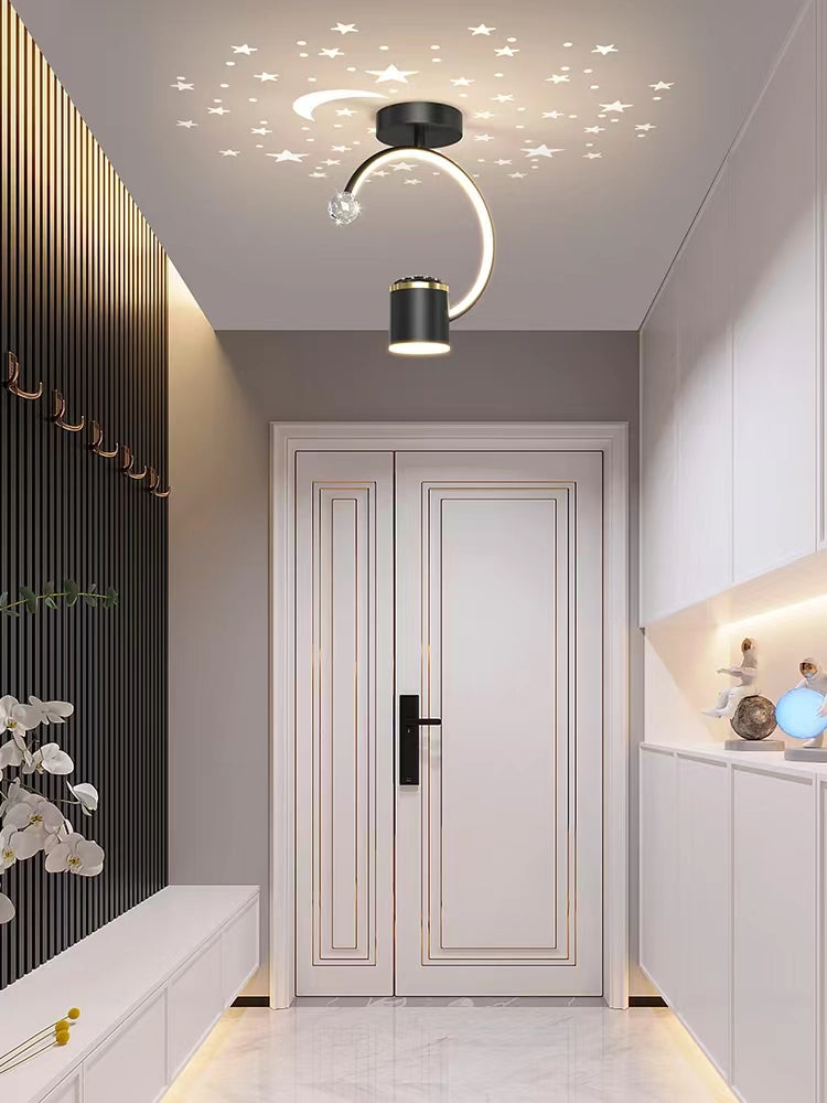 Lustră LED L7676/1 – 34W, Modernă, cu Telecomandă și Lumină Reglabilă
