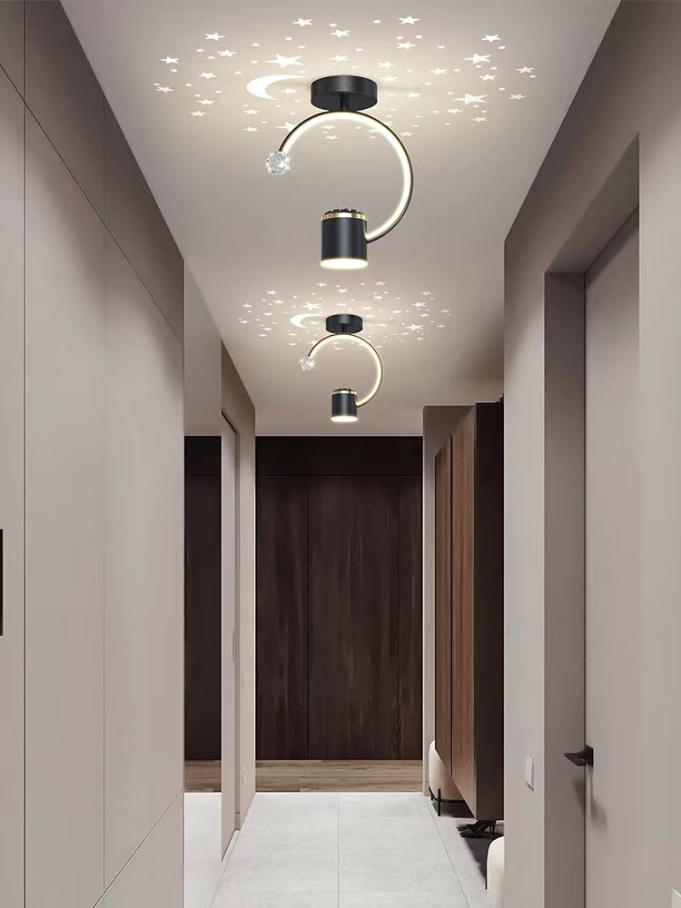 Lustră LED L7676/1 – 34W, Modernă, cu Telecomandă și Lumină Reglabilă