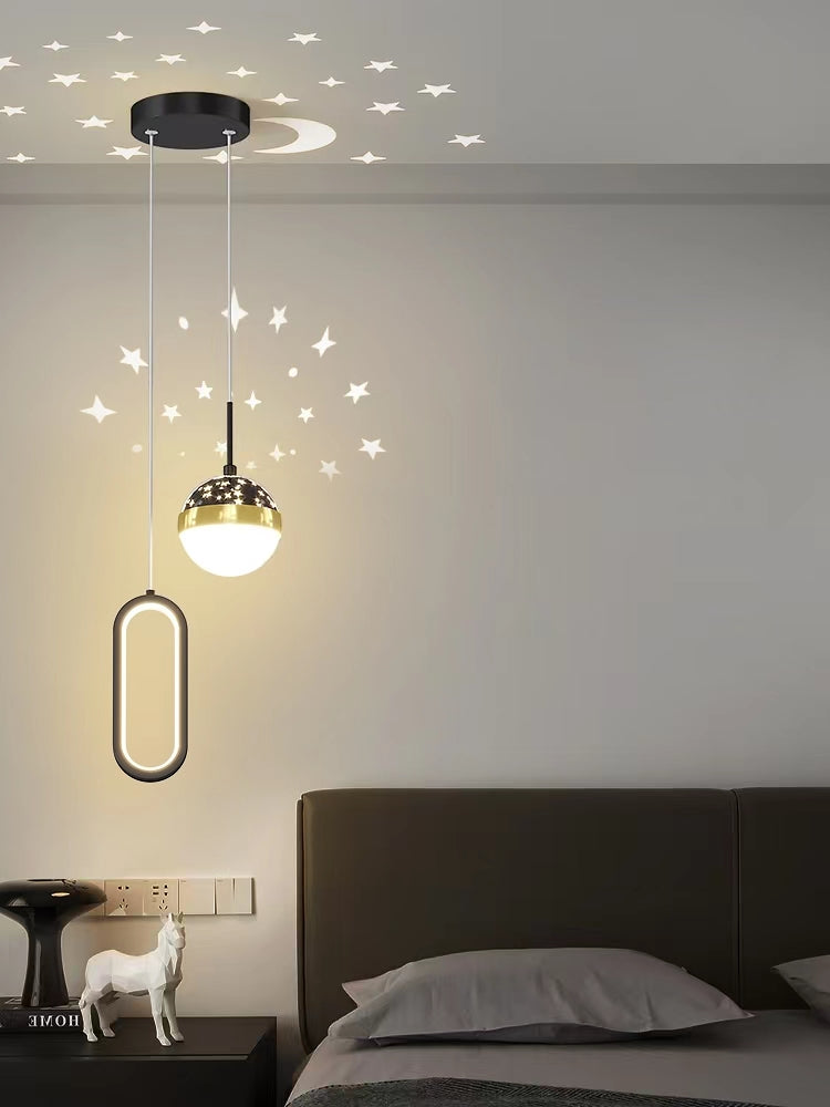 Pendul LED L7679/2 – 42W, Design Elegant Reglabil, cu Telecomandă și Lumină Variabilă