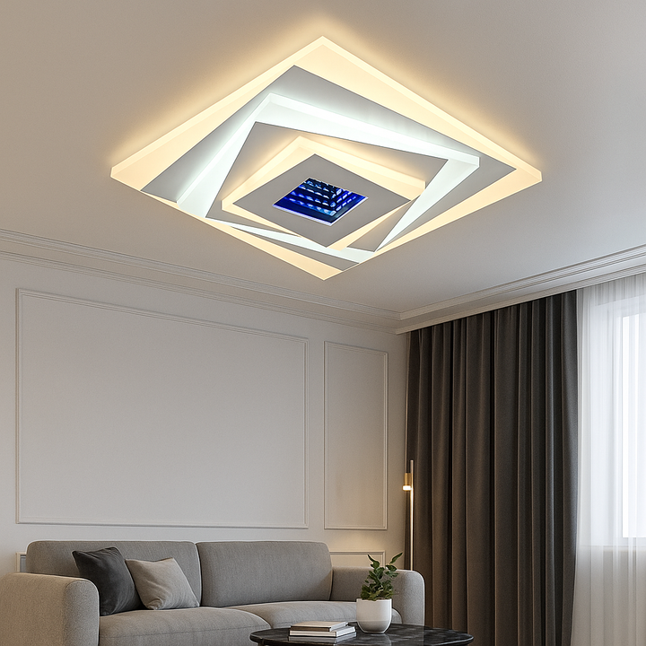 Plafoniera LED Patrata, Model 6040/300D WH, 78W, 300x300 mm