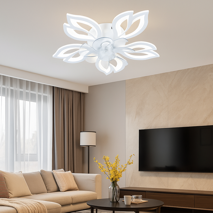 Lustra LED cu telecomanda – 100W, Ø625×H125 mm, Alb, 3000–6500K (26252/5)