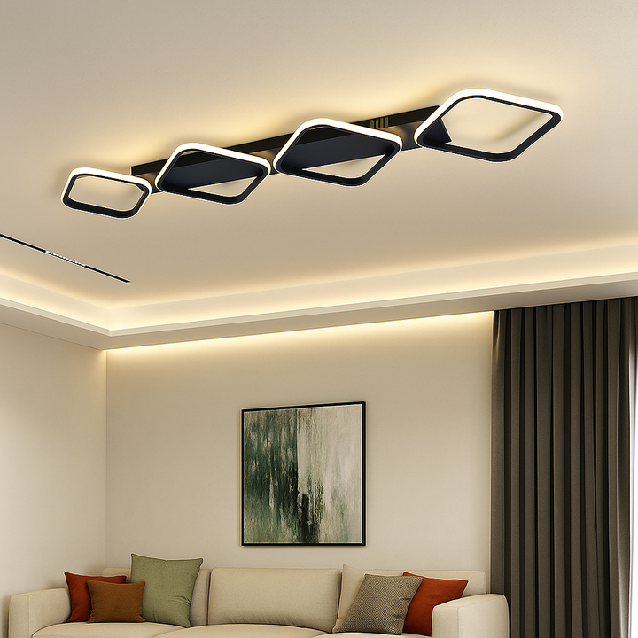 Lustra LED L77206/4 MB, 104W,  lumină reglabilă 3000K-6500K