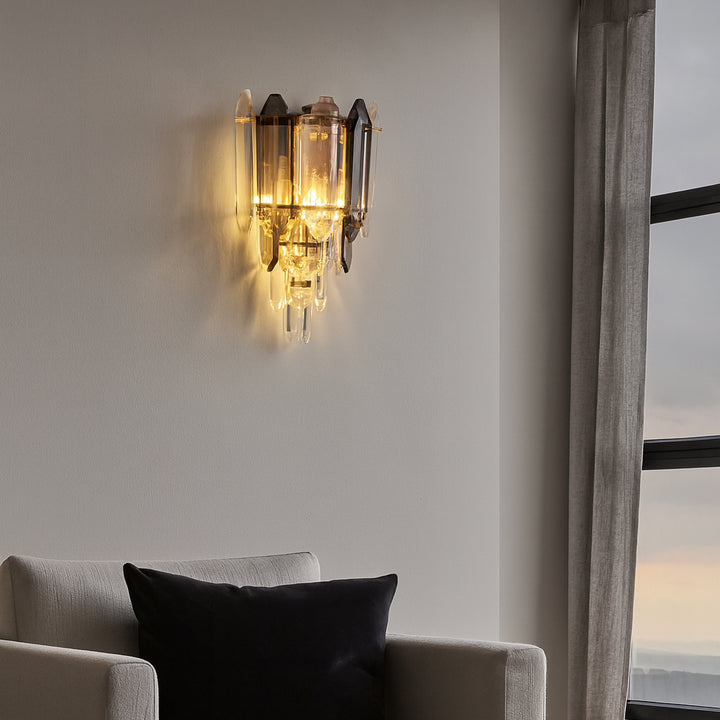 Aplica LED cu 2 surse E27, L ≈ 230 mm, finisaj auriu – model BJ20564-2W FGD