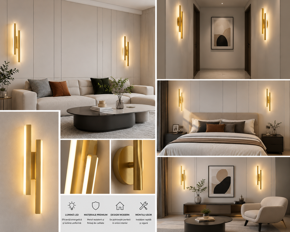 APLICA LED PENTRU PERETE MODEL 71365/2 FG