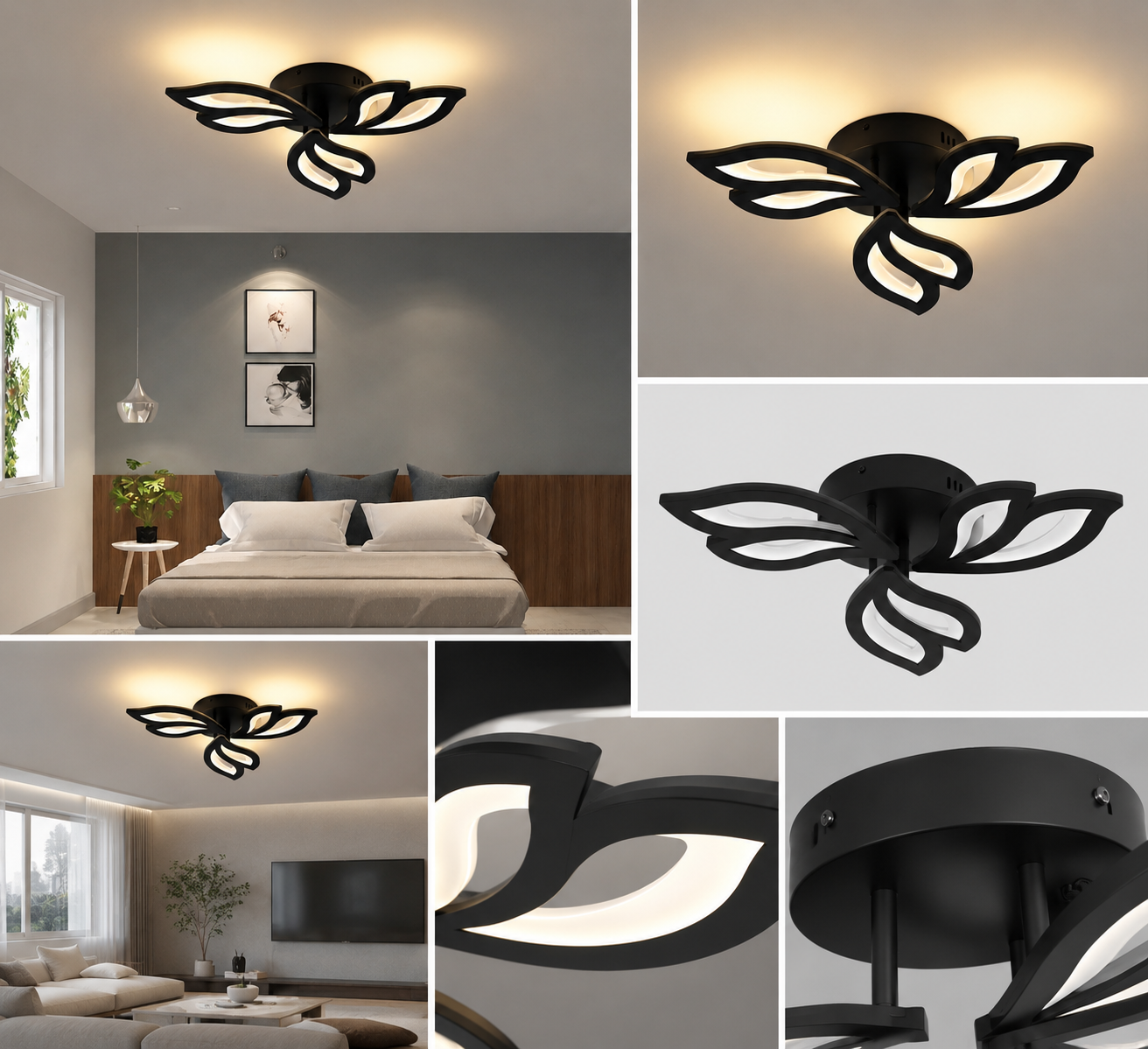 Lustră LED 19250/3BK – 60W, Ø535 mm, 3000–6500K, cu telecomandă