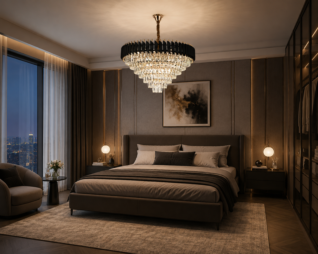 Candelabru elegant, model 9001/800FG+BK