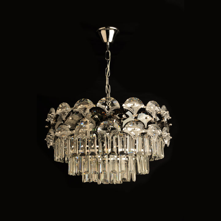 Candelabru Cristal Clasic 10 Becuri E27, Ø500 mm, Stil Elegant Vintage, Fara Telecomanda