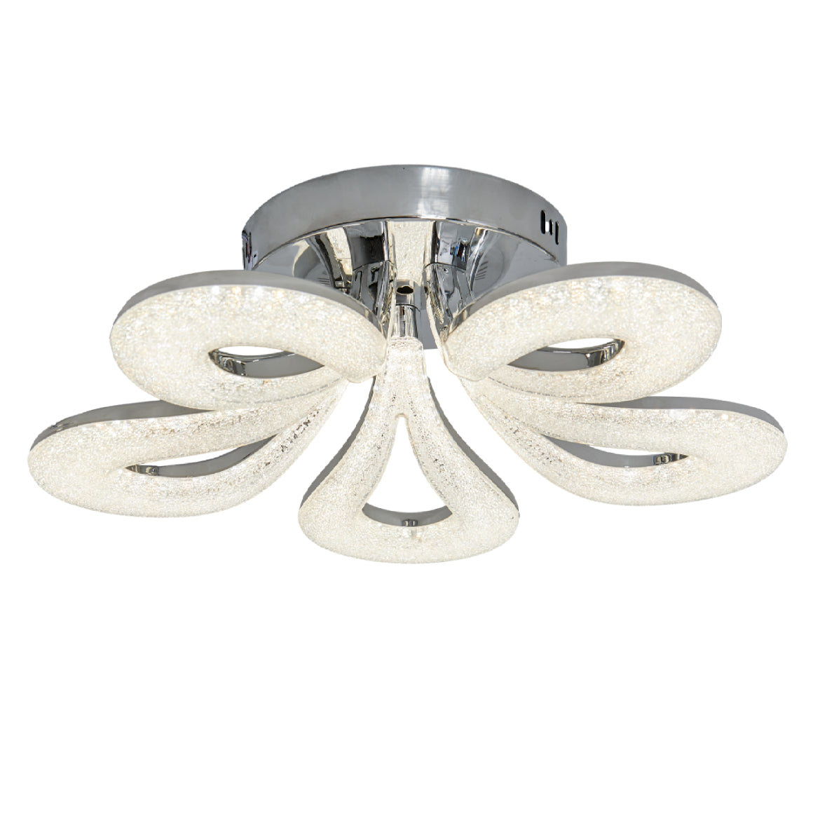 Lustra LED cu telecomandă, 500×500×170 mm, 100W, 3300K–6500K, finisaj modern, K2516/5