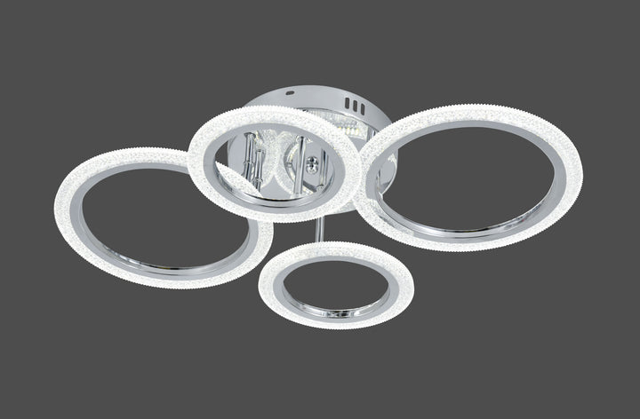 Lustra LED cu telecomanda, Model 26056/2+2CR