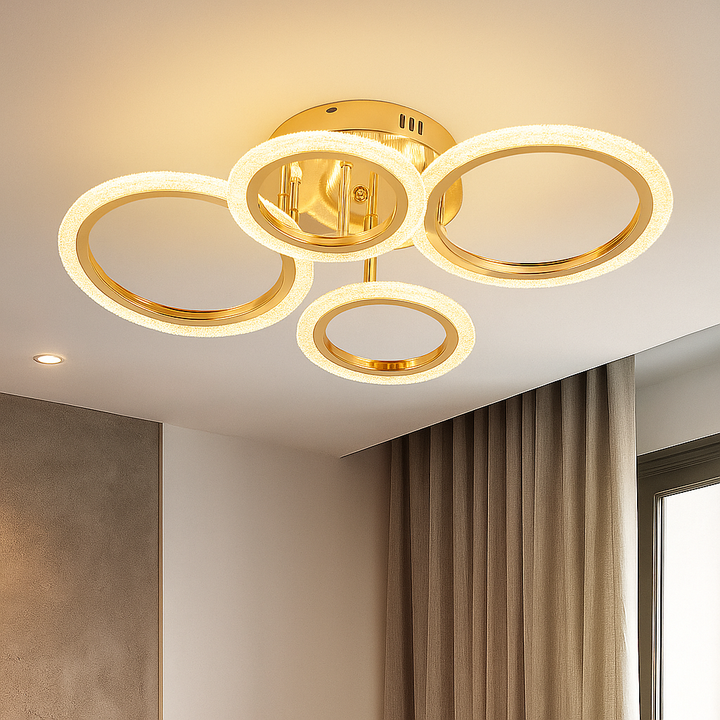 Lustra LED cu telecomanda, model 26056/2+2FGD