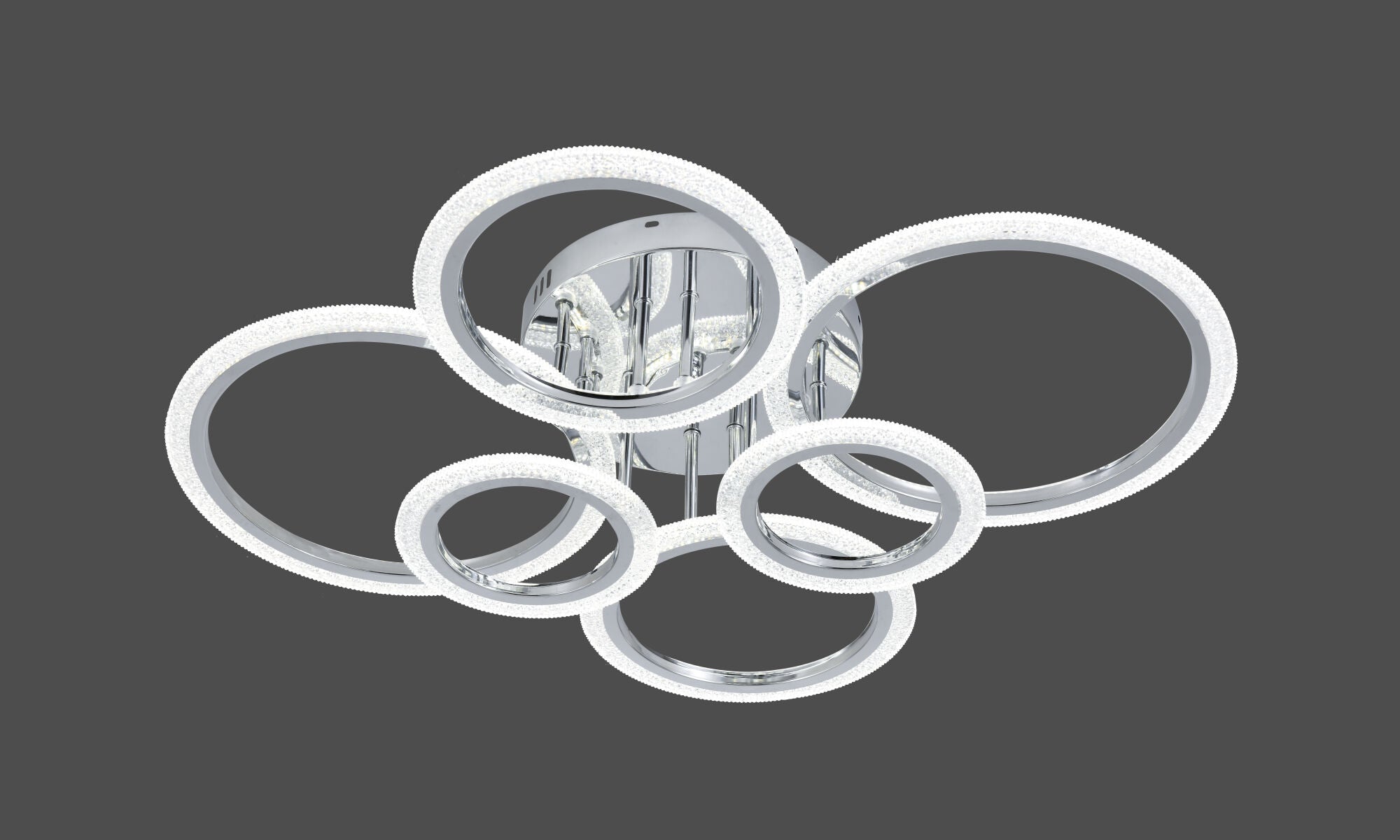 Lustra LED cu telecomanda, model 26056/2+2+2CR