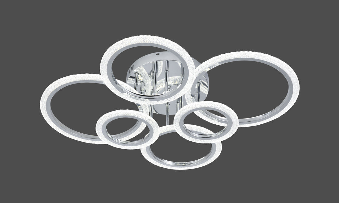 Lustra LED cu telecomanda, model 26056/2+2+2CR