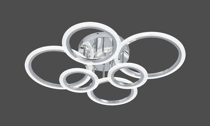 Lustra LED cu telecomanda, model 26056/2+2+2CR