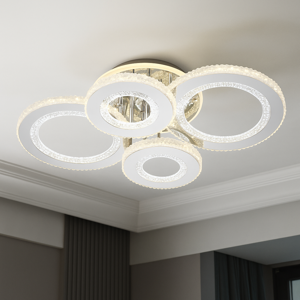 Lustra LED modernă cu lumină reglabila model 26064/2+2CR