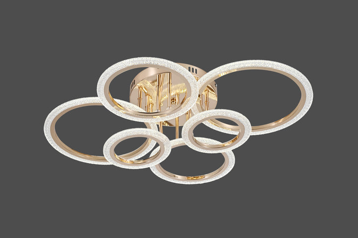 Lustra LED cu telecomandă, Model 26056/2+2+2FGD