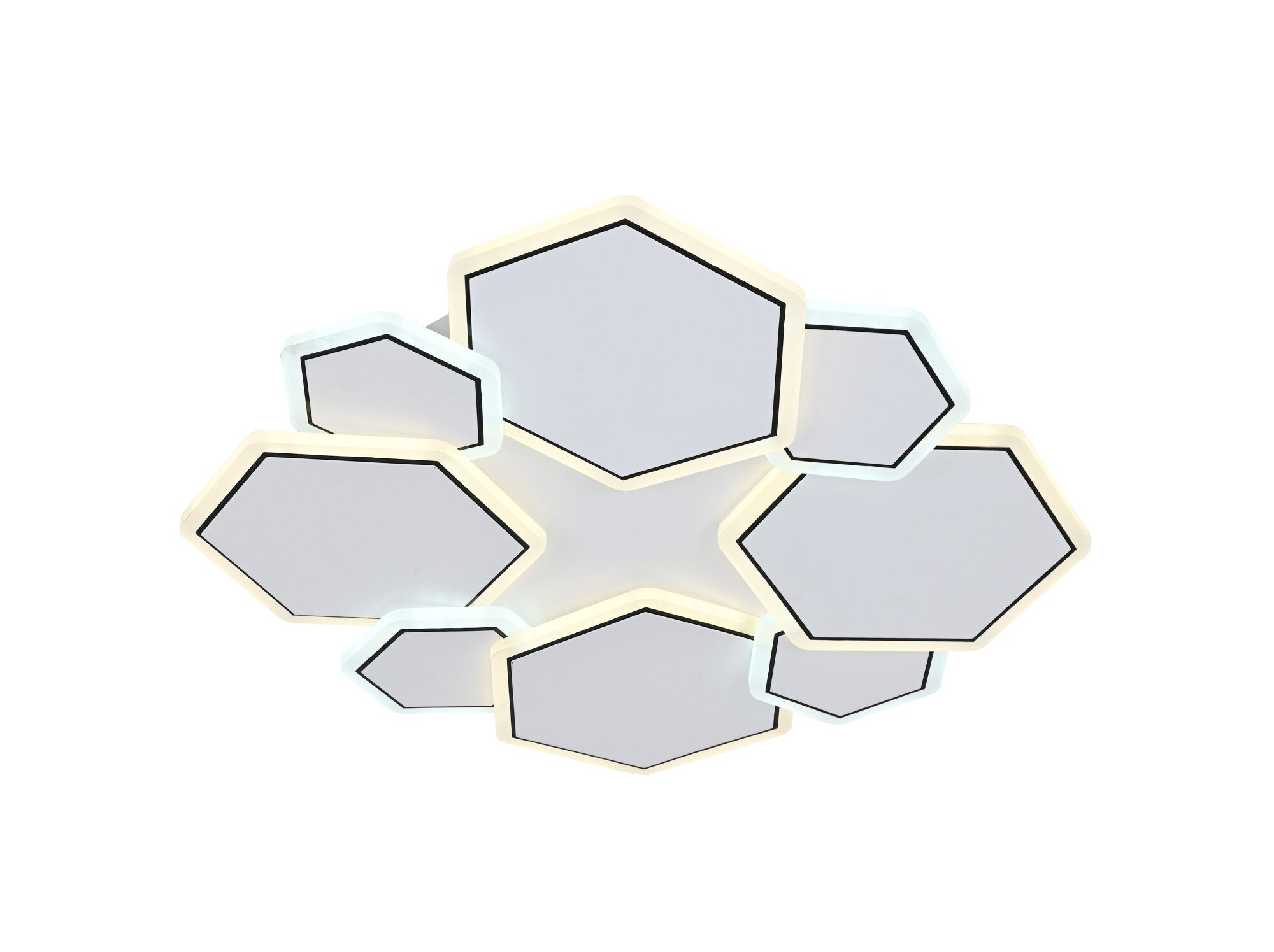 Lustra LED modernă cu 8 surse de lumină – Model 26091/4+4WH+BK