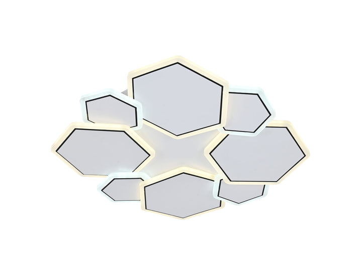 Lustra LED modernă cu 8 surse de lumină – Model 26091/4+4WH+BK