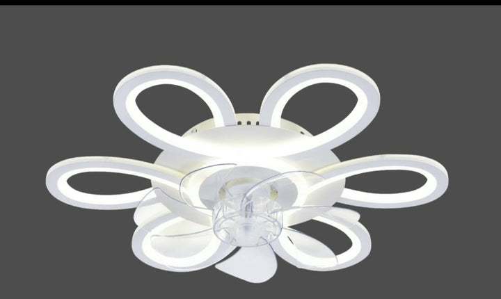 Lustra LED cu telecomanda – 116W, D535xH120 mm, Alb, 3000–6500K (26142/3)