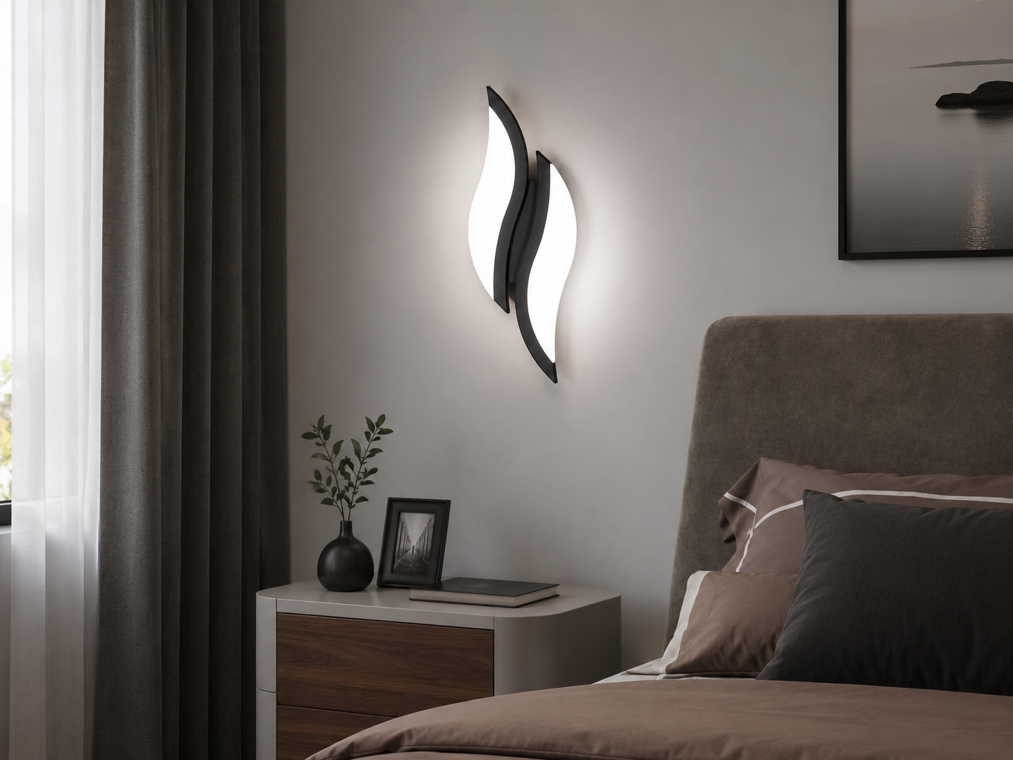 APLICA LED DECORATIVA 8610BK 20W