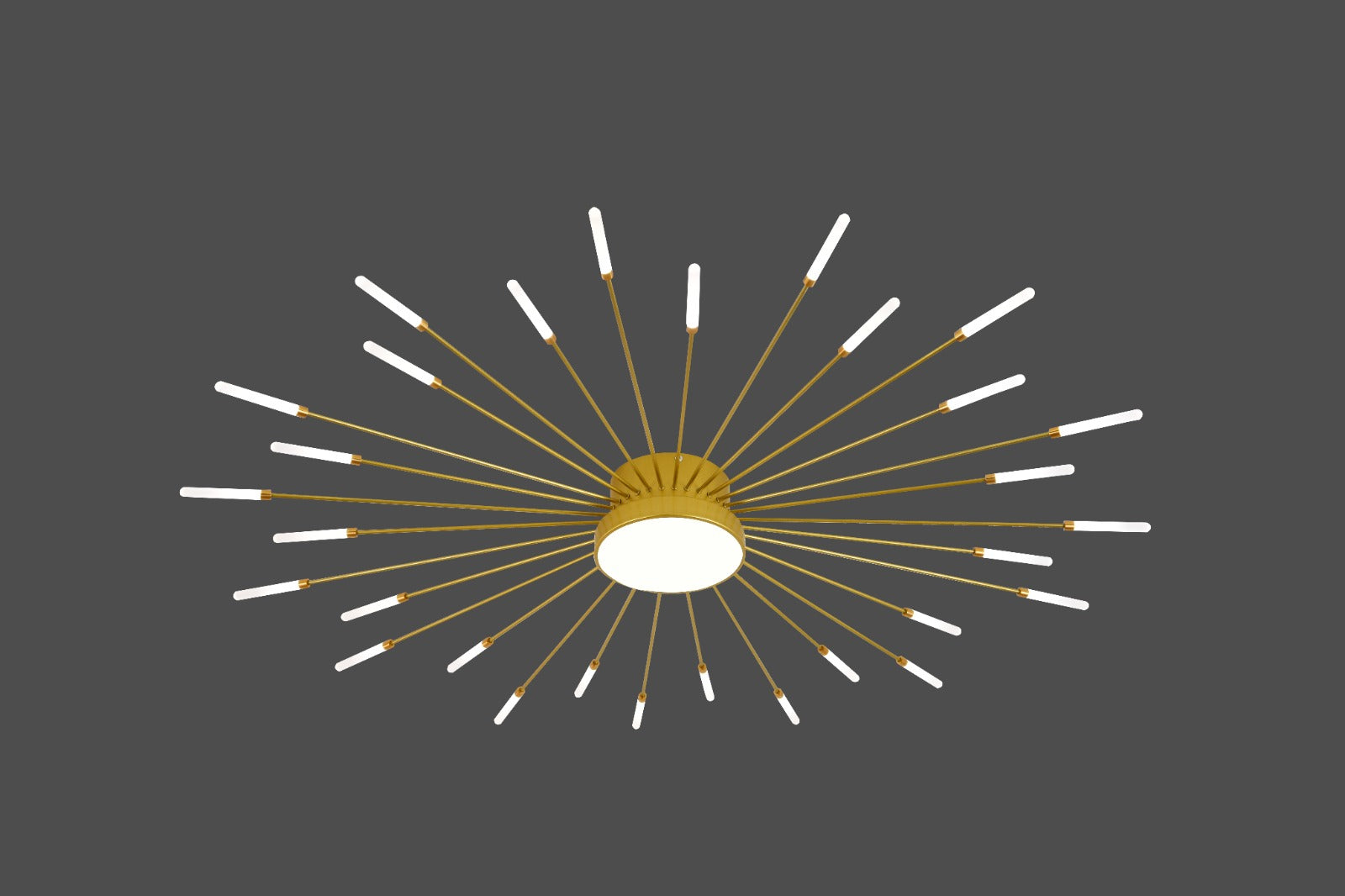 Lustra LED moderna, D1150xH110 mm, 45x2W, telecomanda, 3000–6500K, 27127/30+1 PLG