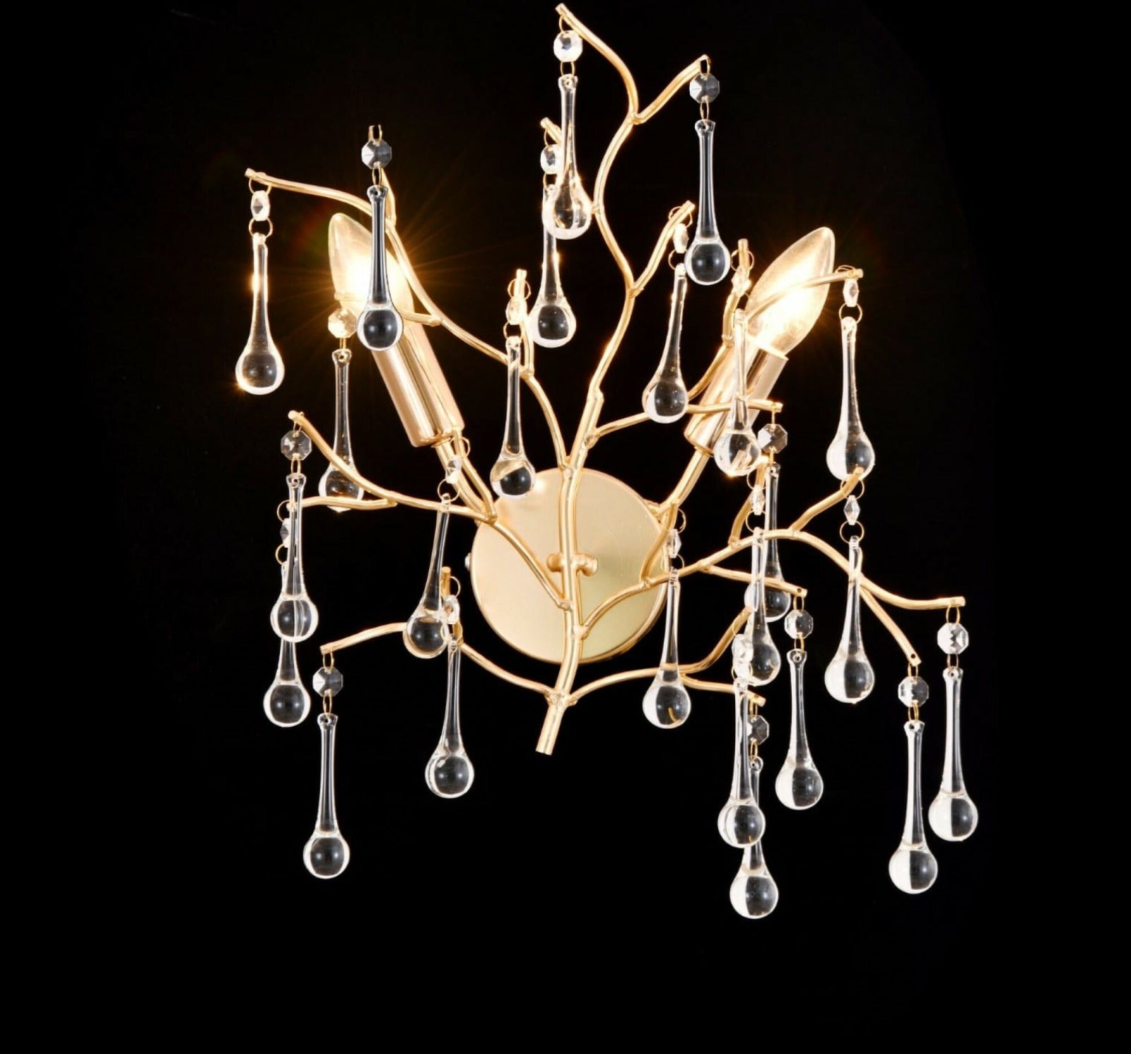 Aplica decorativa aurie cu cristal model 27137/2