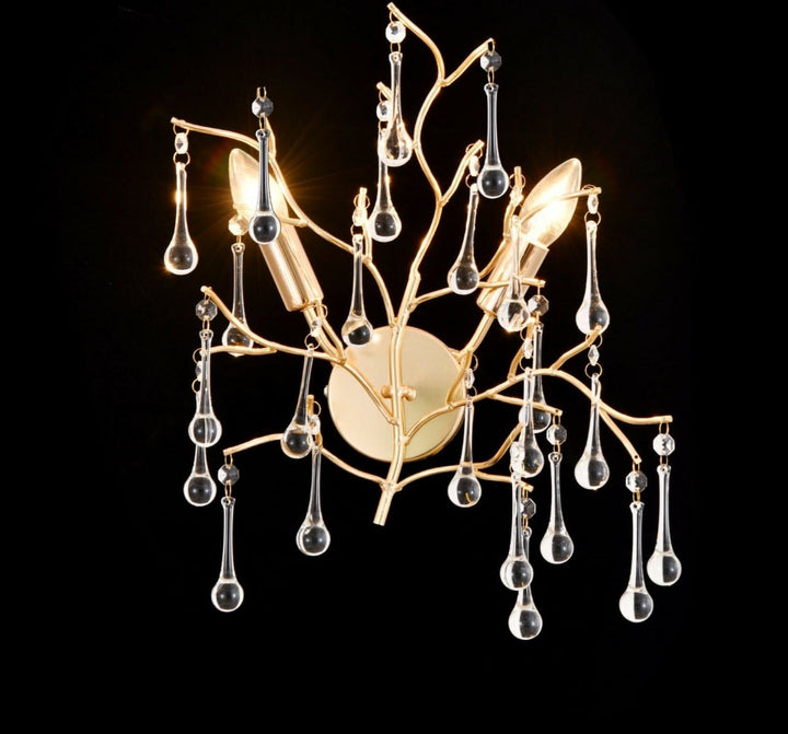 Aplica decorativa aurie cu cristal model 27137/2