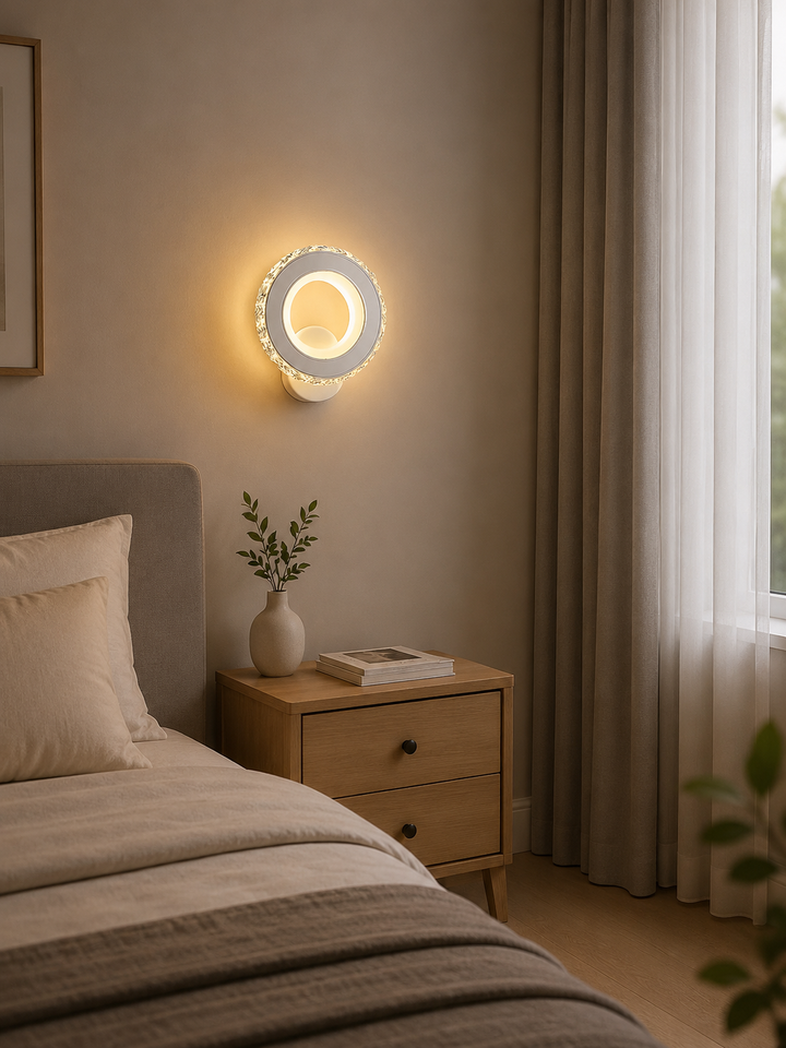 Aplica LED modernă 19373/1WH+CR, 24W, lumină reglabilă 3000–6500K, finisaj negru și crom