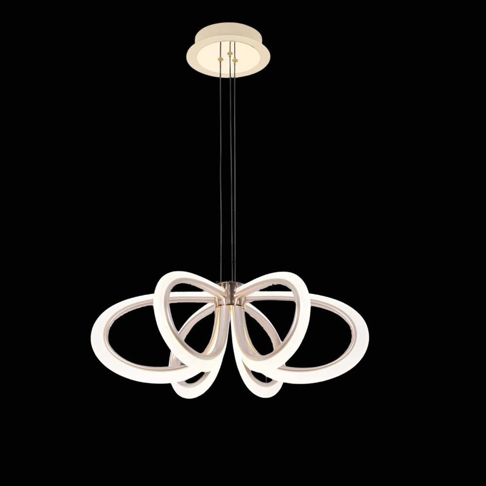 Pendul LED auriu F2808/6X GD – 144W, 3300K-6500K, telecomandă inclusă